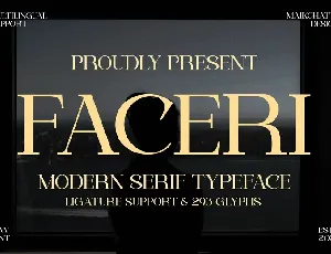 Faceri font