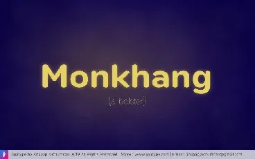 Monkhang font