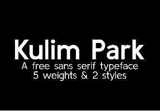 Kulim Park font