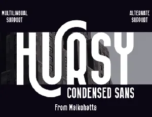 Hursy font