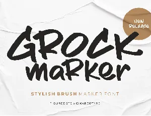 Grock Marker font