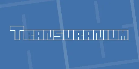 Transuranium font