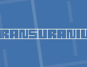 Transuranium font