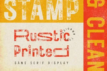 Retro Printed font