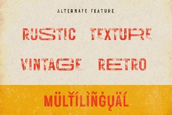 Retro Printed font