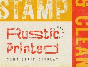 Retro Printed font