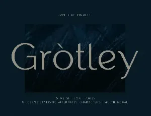 Grotley font