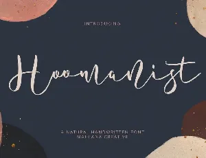 Hoomanist font