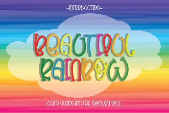 Beautiful Rainbow font