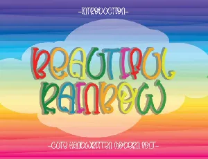 Beautiful Rainbow font