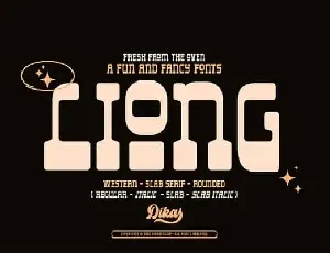 Liong Display font