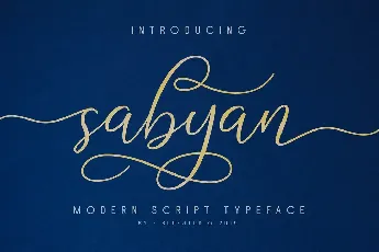 Sabyan Script font