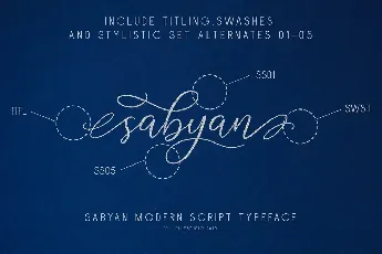 Sabyan Script font