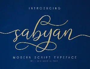 Sabyan Script font