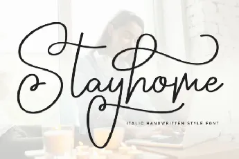 Stayhome Script Typeface font