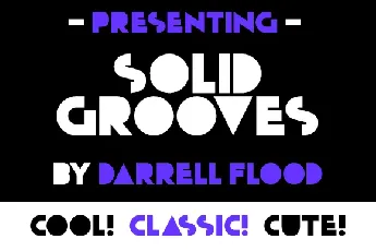 Solid Grooves Free Download font