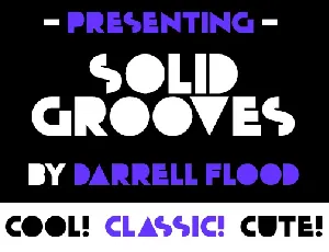 Solid Grooves Free Download font