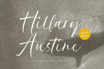 Hillary Austine font