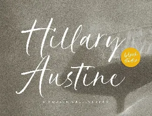 Hillary Austine font