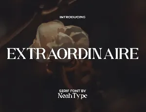 Extraordinaire Demo font