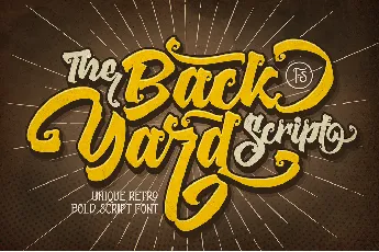 The Backyard Script font