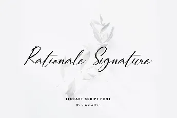 RationaleSignature font