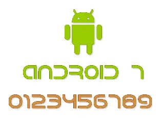 Android 7 font