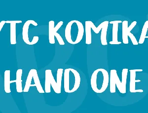 VTC Komika Hand One font