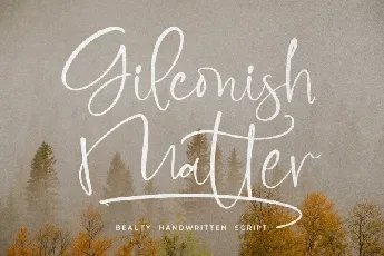 Gilconish Matter font