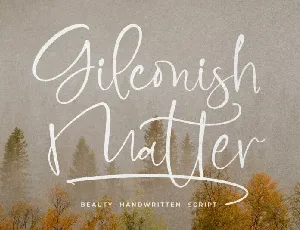 Gilconish Matter font