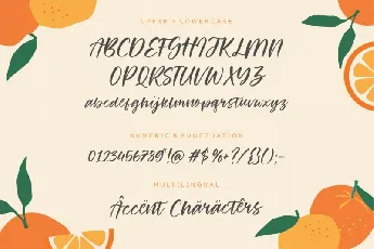 Orange Garden font