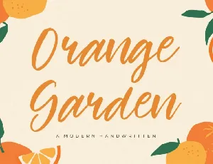 Orange Garden font