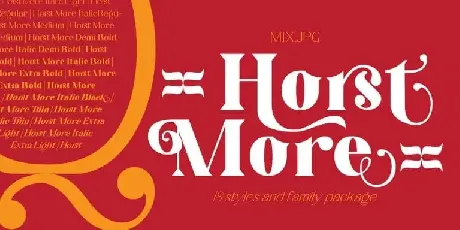 Horst More Serif font