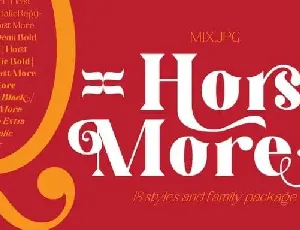 Horst More Serif font