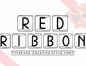 Red Ribbon font