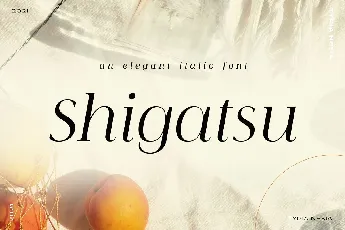 Shigatsu font