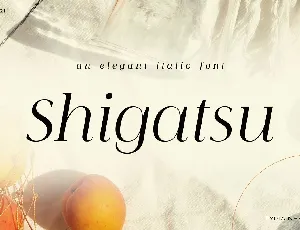 Shigatsu font