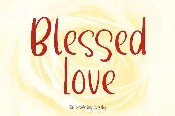 Blessed Love font