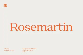 Rosemartin font