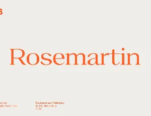 Rosemartin font