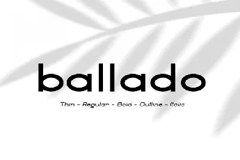 Ballado Geometric Sans font