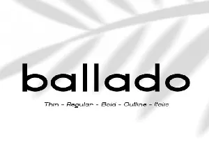 Ballado Geometric Sans font