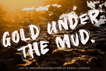 Gold Under The Mud font