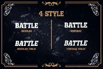 Battle Road Typeface font