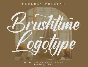 Brushtime Logotype font