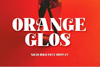 Orange Glos font