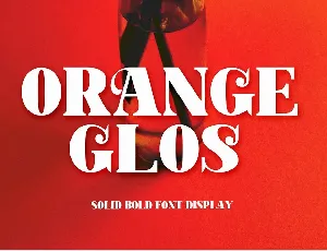 Orange Glos font