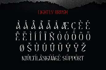 Lightly Brush Demo font