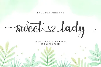 Sweet lady Script font