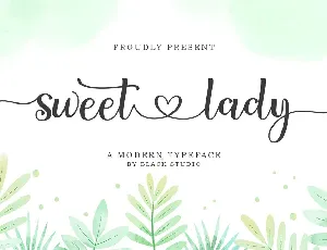 Sweet lady Script font